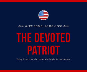 The devoted patriot. Donald Trump 2020, MAGA all give some some give all